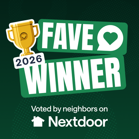 2026 Fave Winner, voted by neighbors on Nextdoor