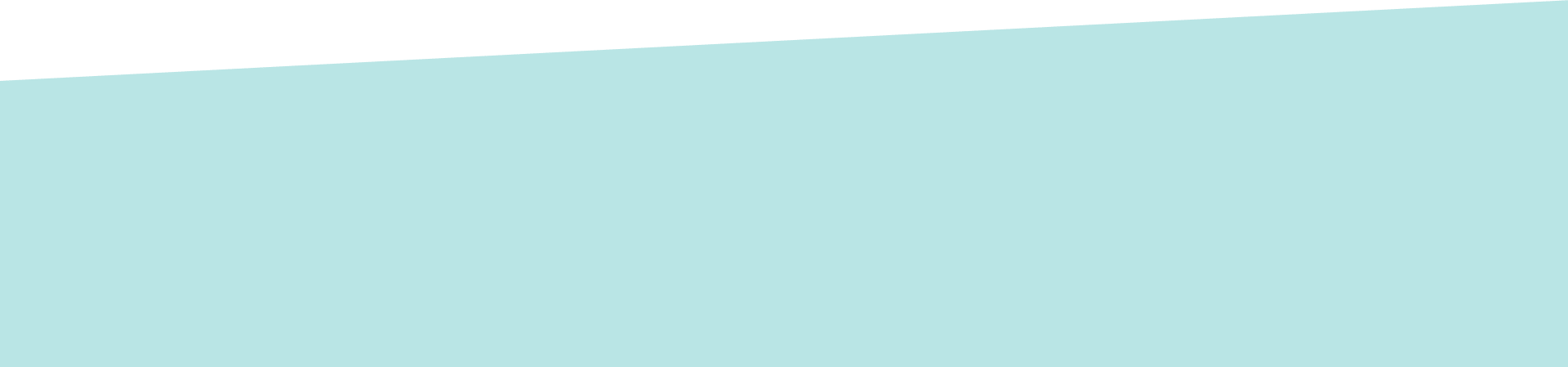 A minimalist background with a large light blue area covering most of the image, and a diagonal white strip at the top.